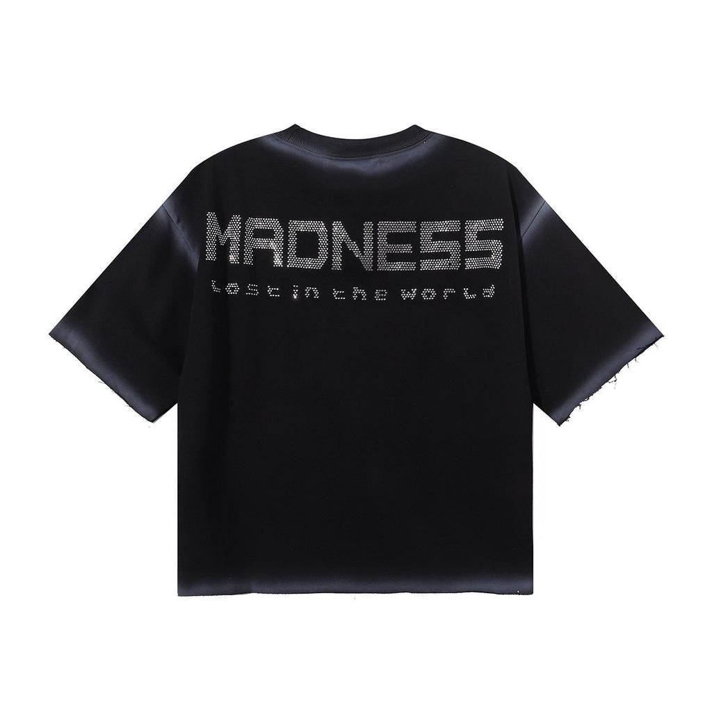 MAJESTIK Carnival Graphic Cropped T-Shirt — back