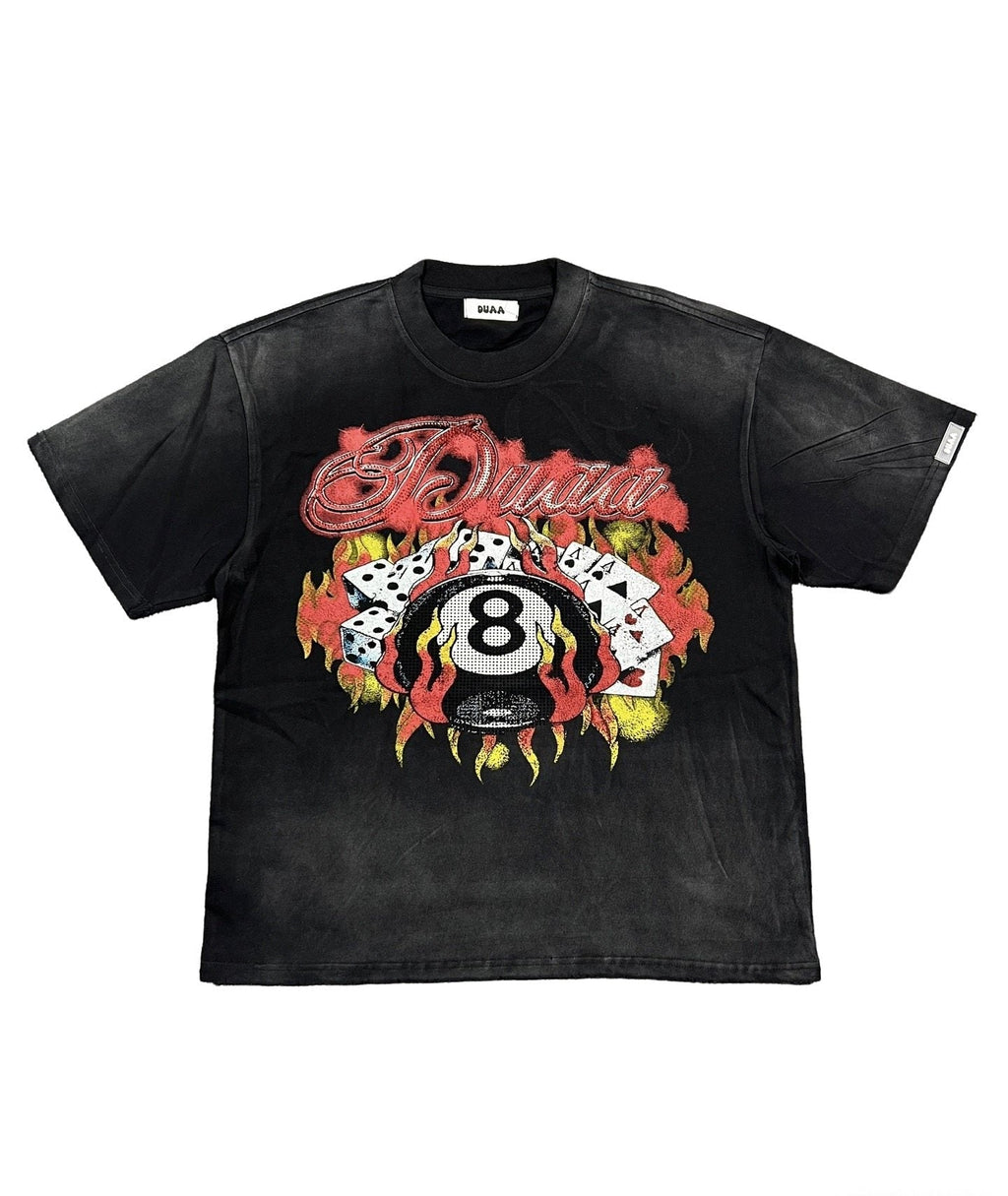 DUAA Casino 8-Ball Graphic T-Shirt — hero
