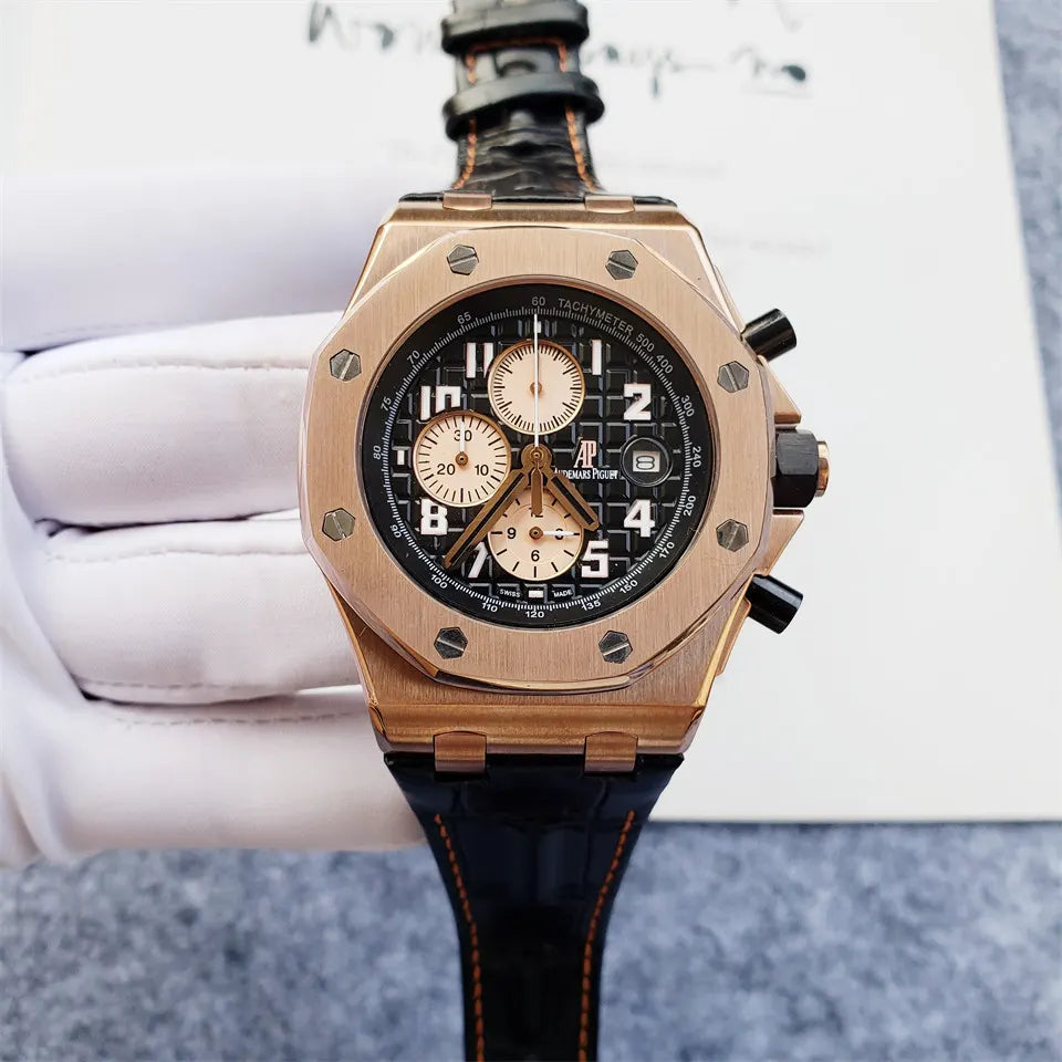 AP Royal Oak Rose Gold Chronograph - Hình 6