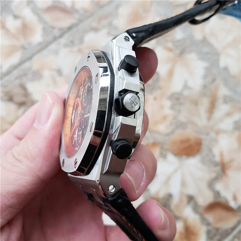 AP Orange Leather Watch - Hình 6