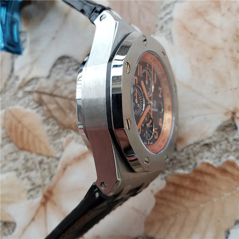 AP Orange Leather Watch - Hình 2