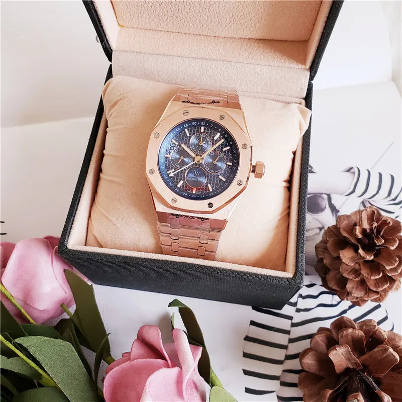 Audemars Piguet Rose Gold Blue Dial - Hình 7
