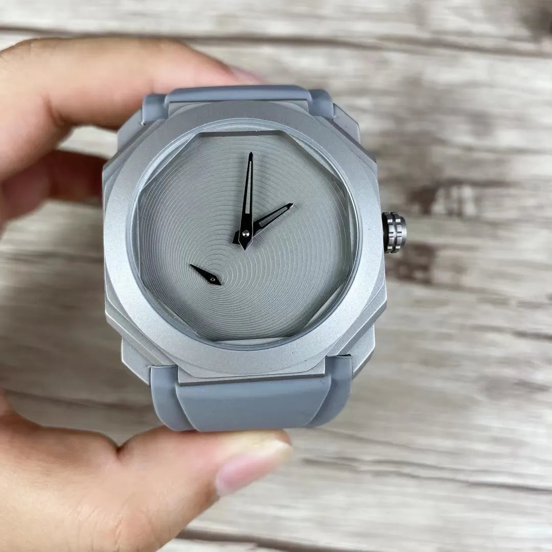 Gray Octagon Dial Watch