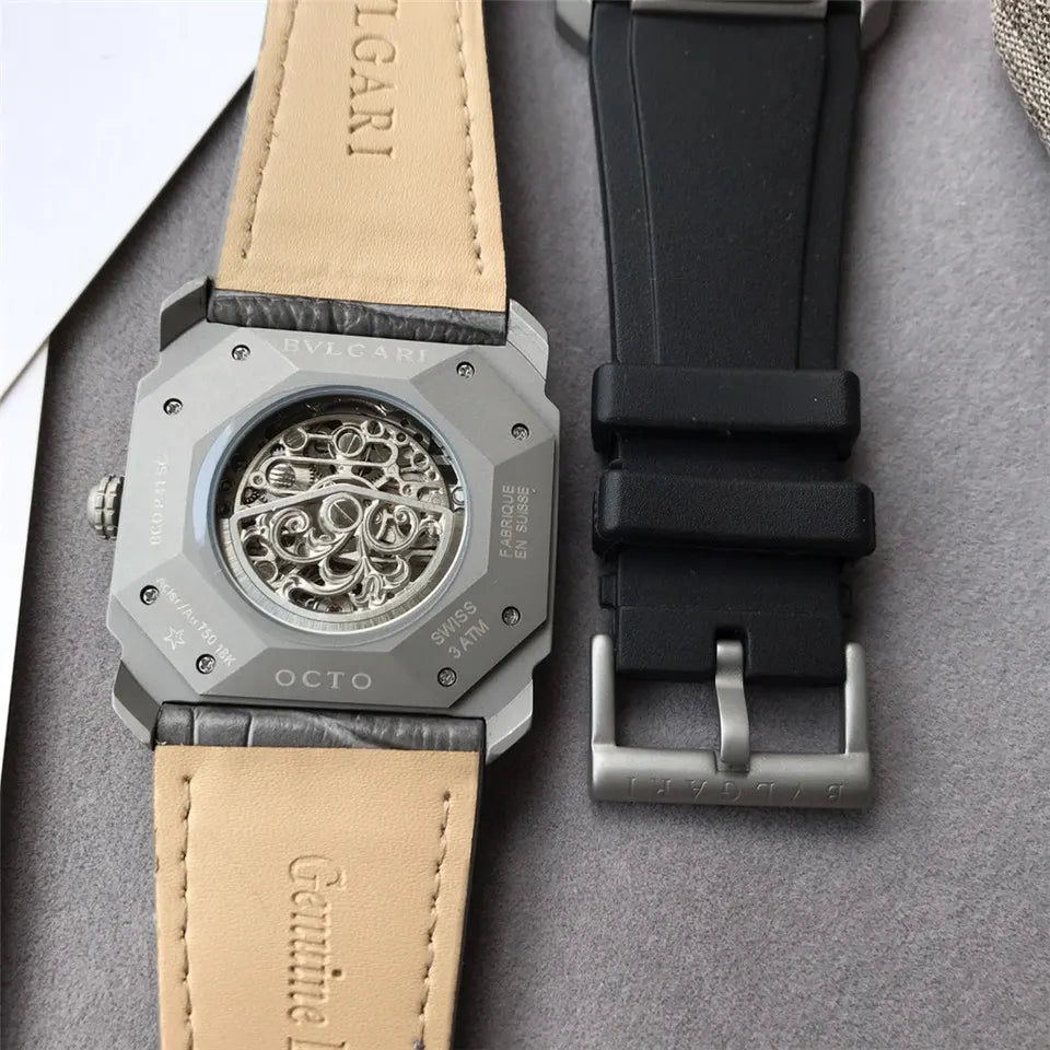 Bulgari Titanium Skeleton Watch - Hình 9
