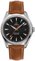 seamaster Omega Black Brown Leather