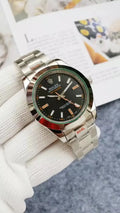 stainless Rolex Milgauss Black Dial