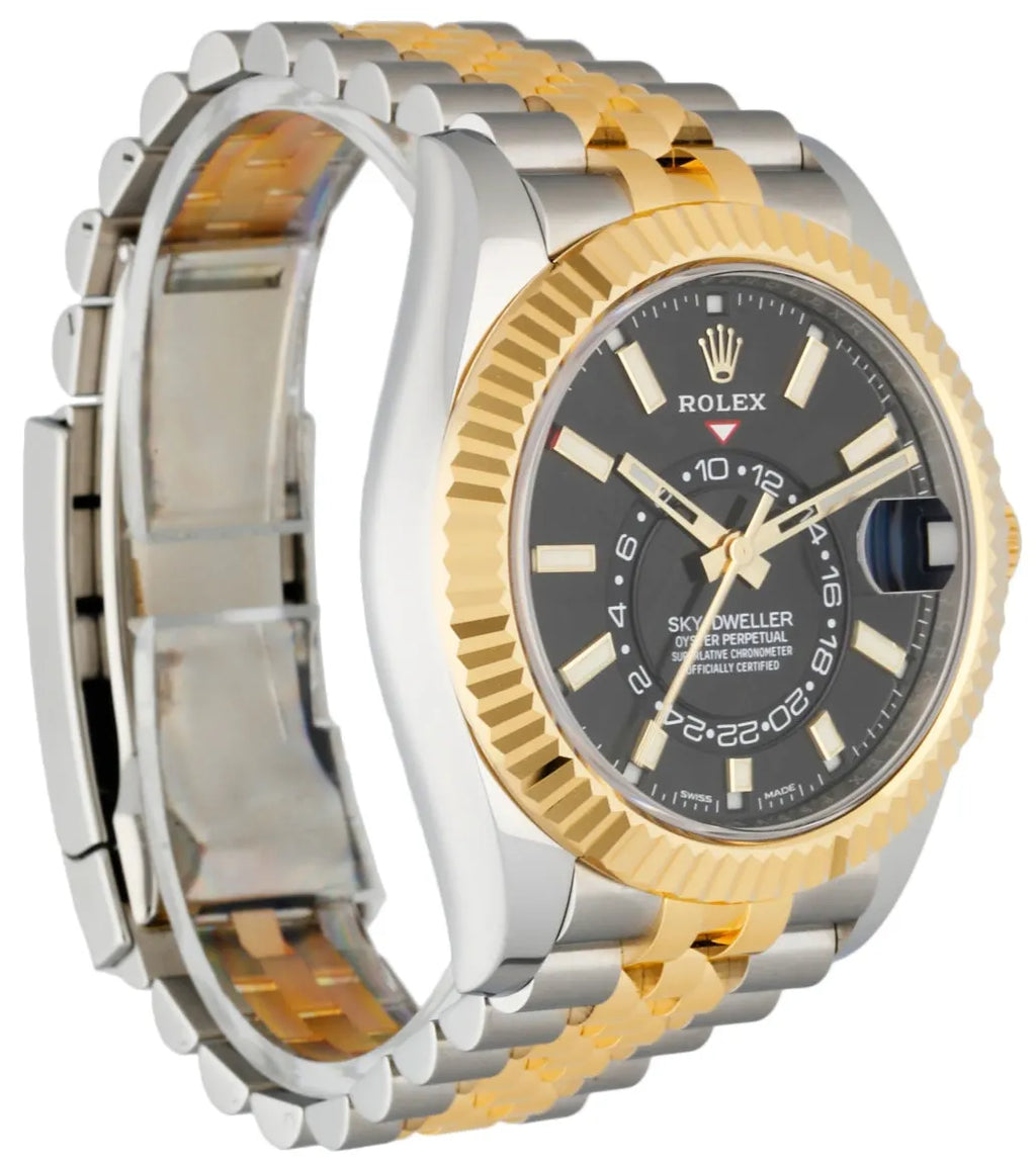 sky Rolex Black Dial Two-Tone - Hình 9