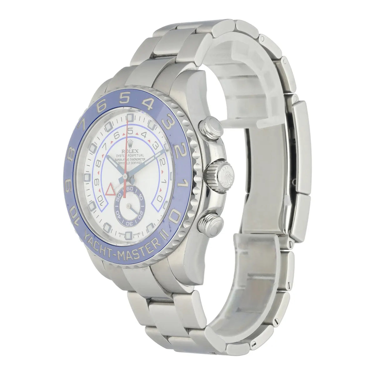 white Rolex Yacht-Master II Blue